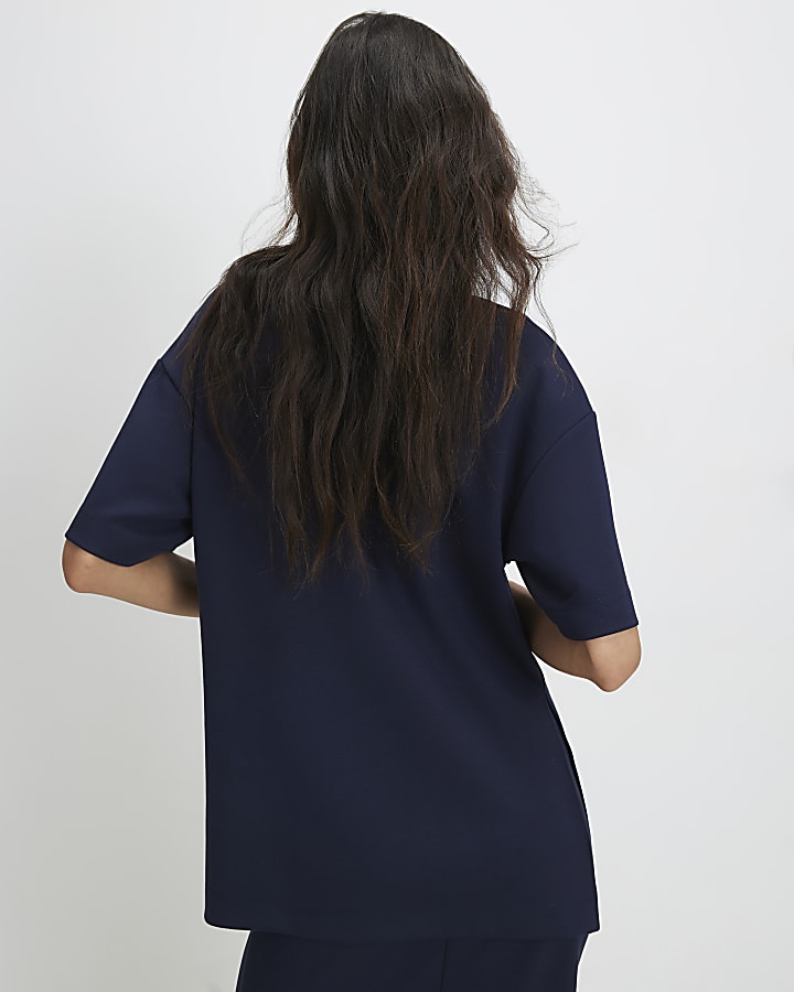 Navy Premium Oversized T-Shirt
