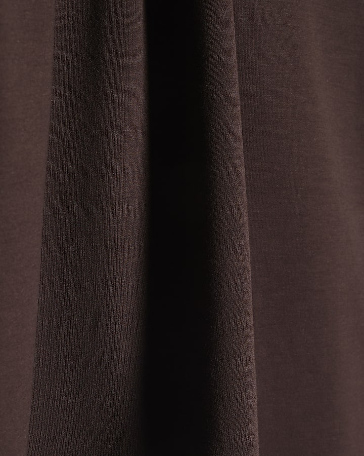 Brown Premium Short Sleeve Boxy T-shirt