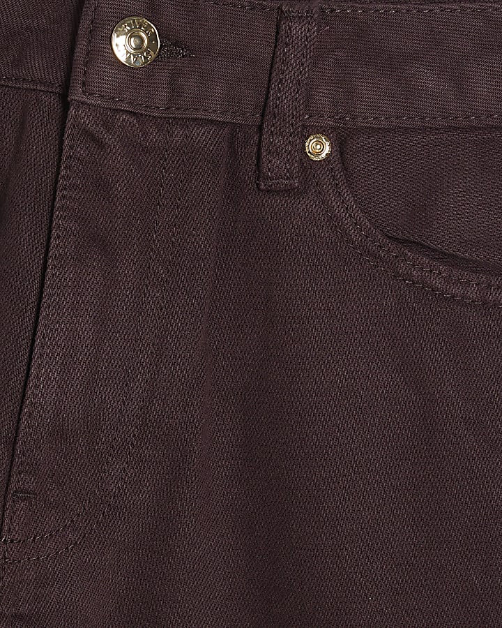 Brown Relaxed Straight Leg Jeans