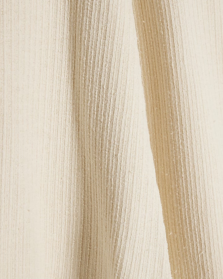 Cream Textured Full Skirt