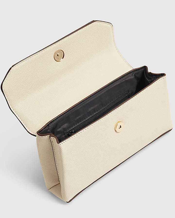 Cream Mini Tote Crossbody Bag