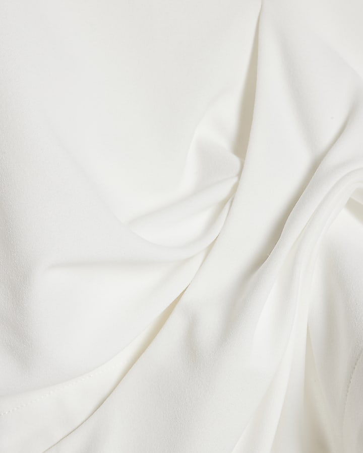 Cream Twist Top Jumpsuit