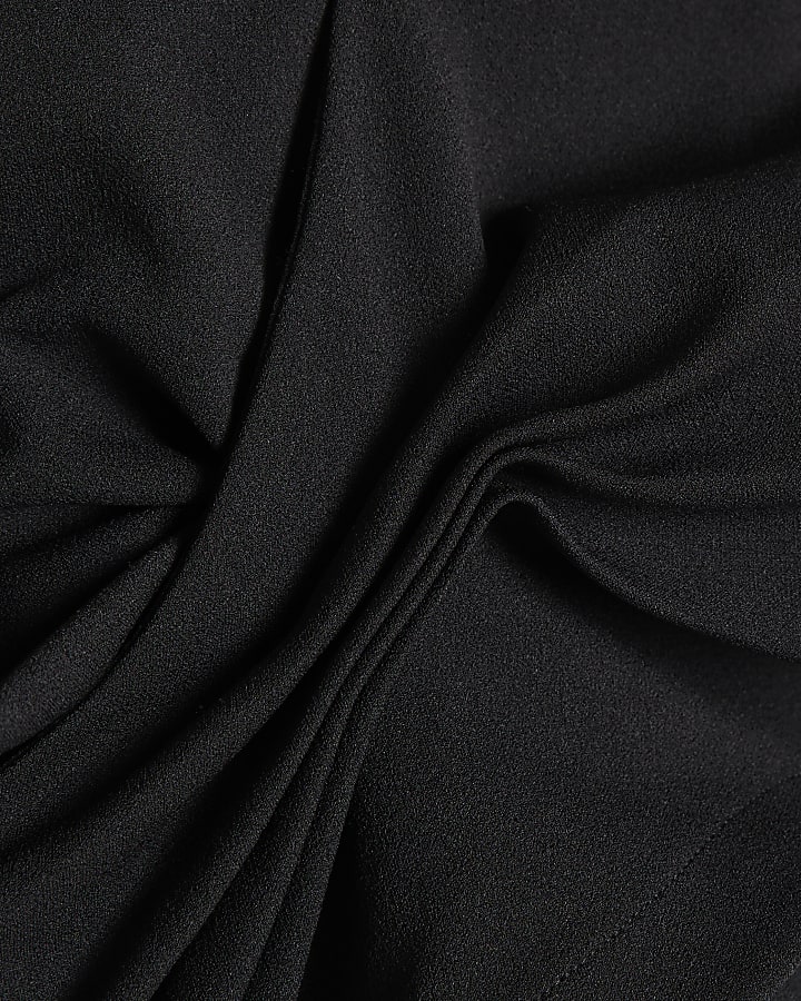 Black Twist Top Jumpsuit