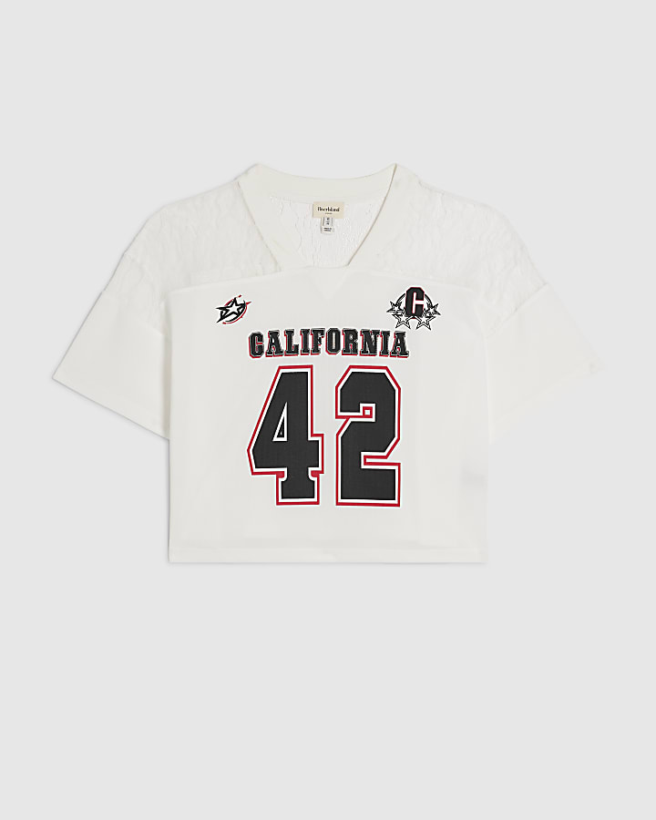 White California Lace Number T-Shirt