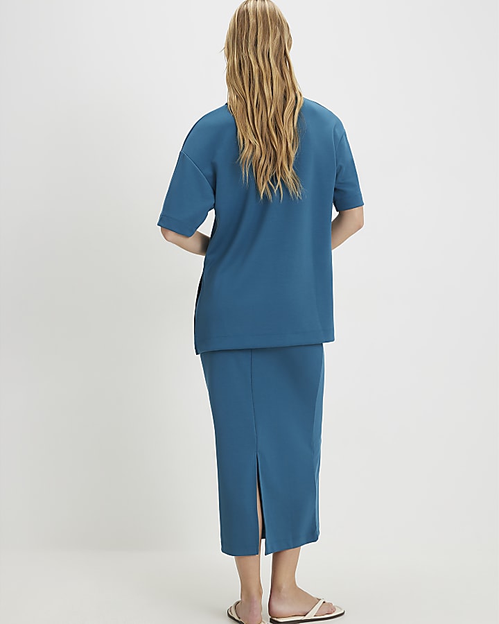 Blue Premium Maxi Skirt