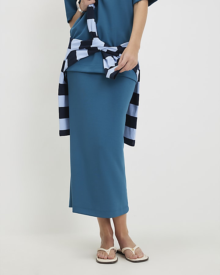 Blue Premium Maxi Skirt