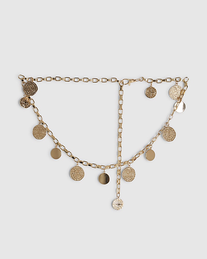 Gold Coin Chain Belt