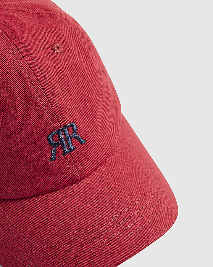 Red Cotton Logo Cap