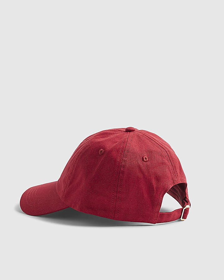 Red Cotton Logo Cap