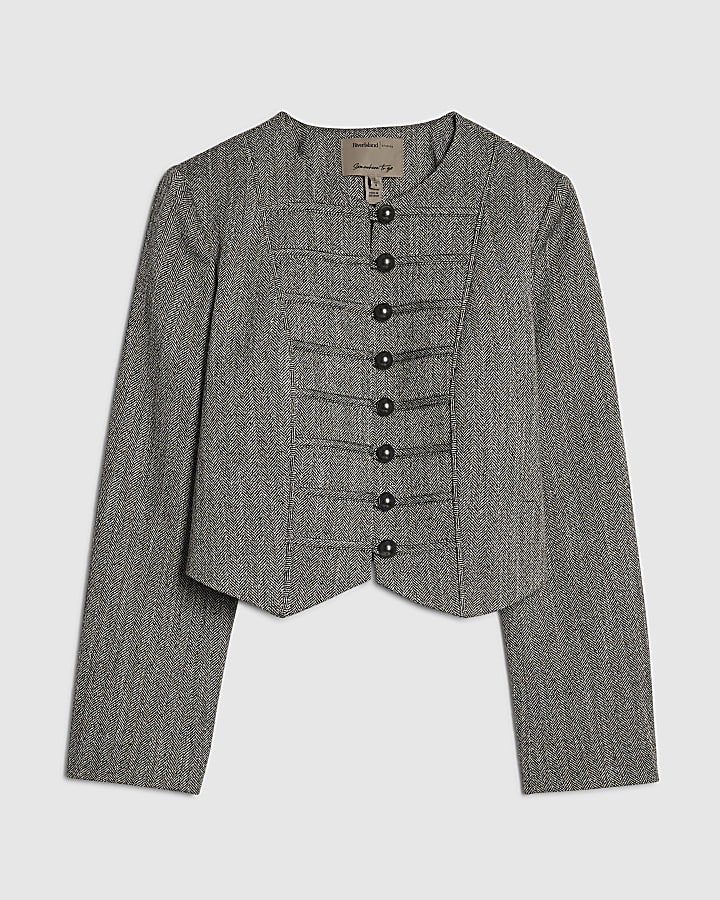 Petite Grey Drummer Boy Jacket