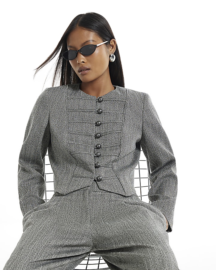 Petite Grey Drummer Boy Jacket