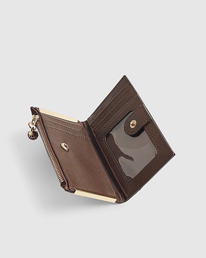 Brown Diamante Mini Purse