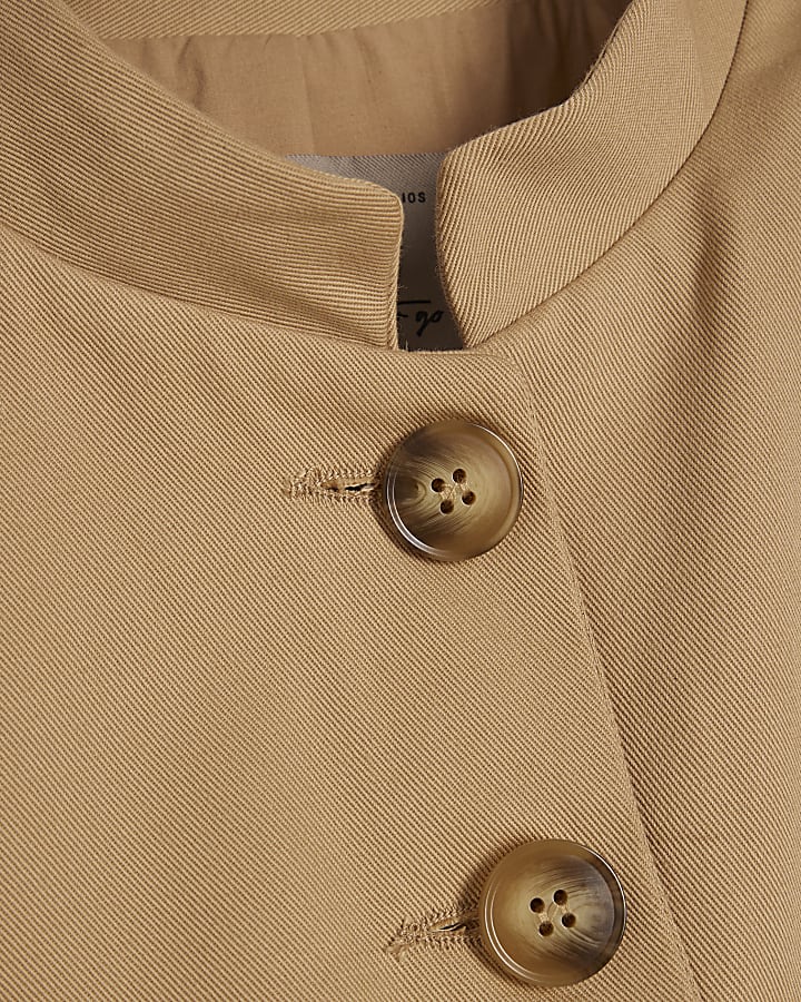 Brown Cotton Blend Drummer Boy Jacket