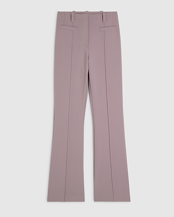 Purple RI Studio Slim Flare Leg Trousers