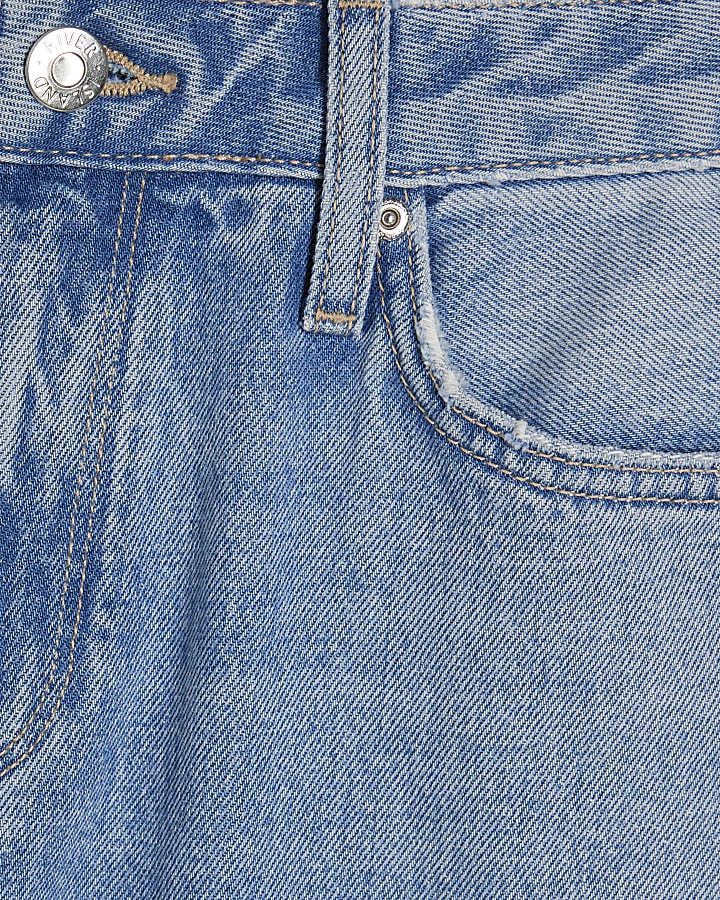 Blue 90s Slim Straight Leg Jeans