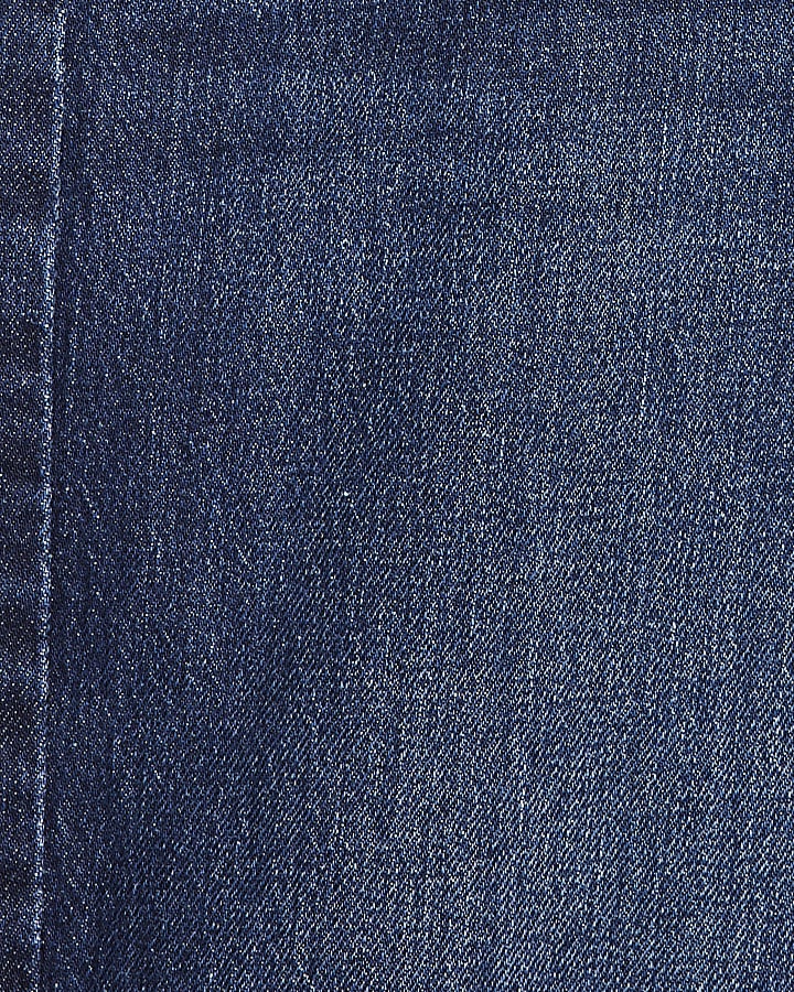 Blue Barrel Leg Jeans
