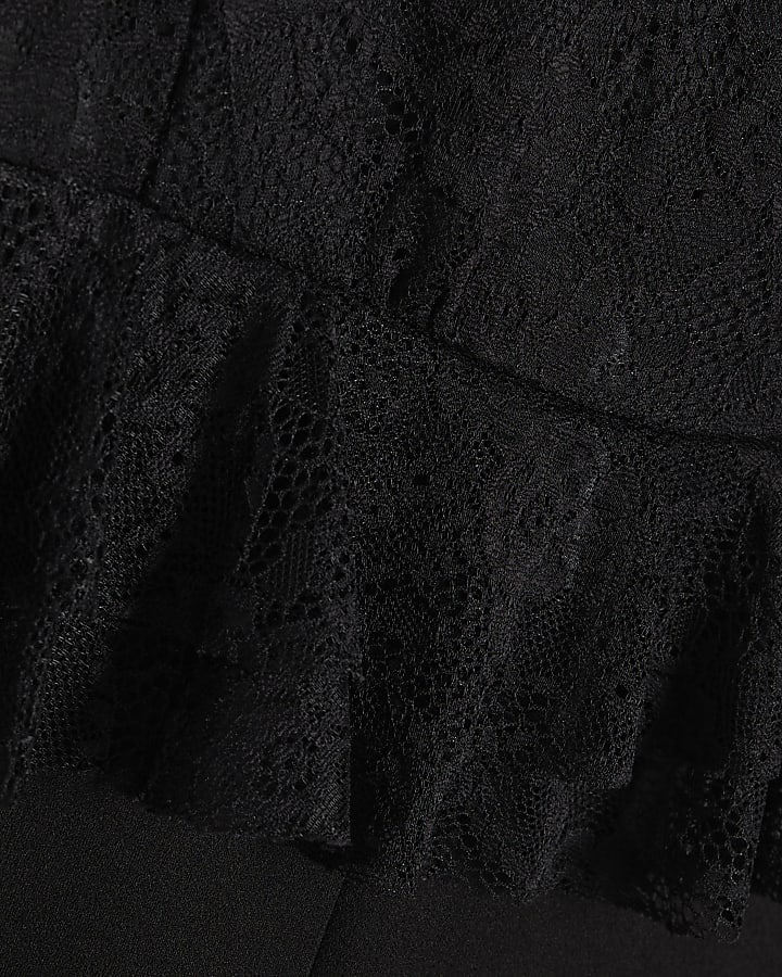 Black Lace Corset Jumpsuit