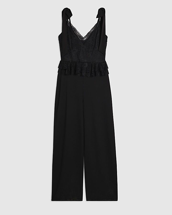 Black Lace Corset Jumpsuit