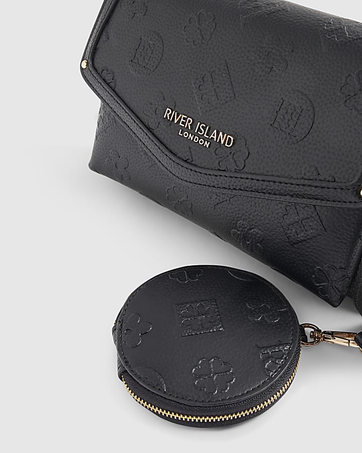 Black Monogram Triple Compartment Bag