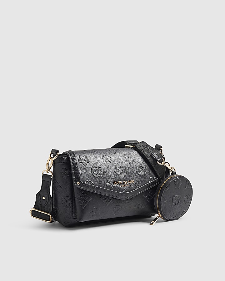 Black Monogram Triple Compartment Bag