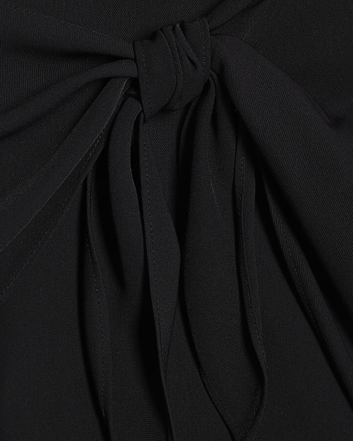Black Tie Front Skort