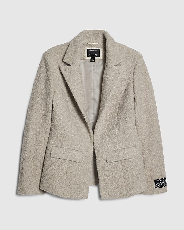 Grey High Break Blazer