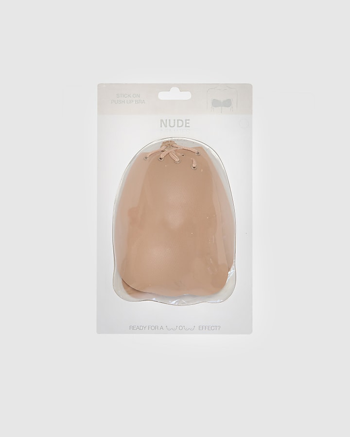Beige Stick On Push Up Bra