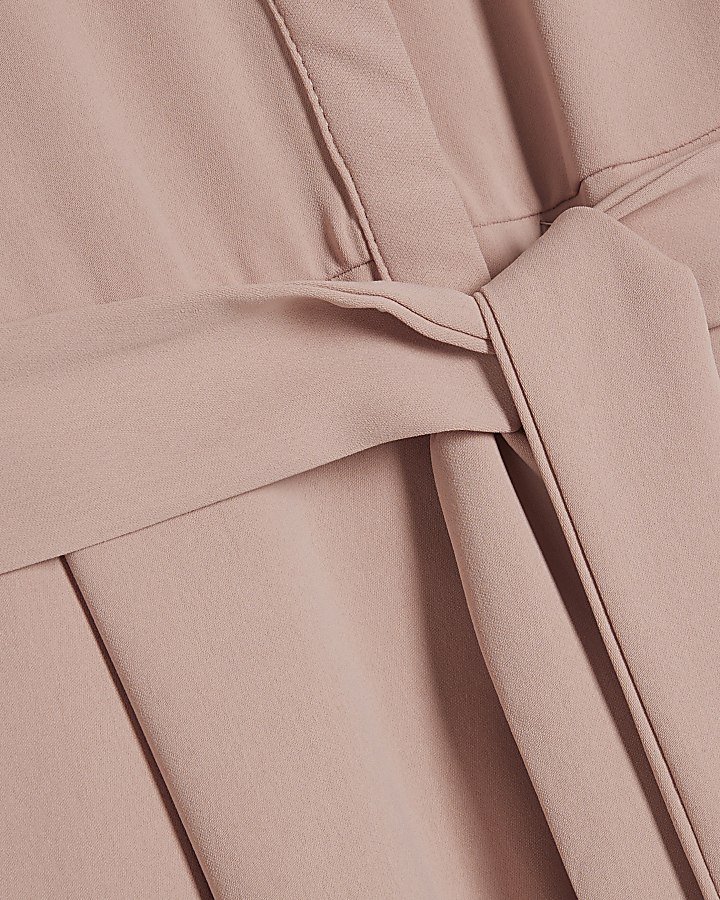 Pink 80s Wide Leg Jumpsuit