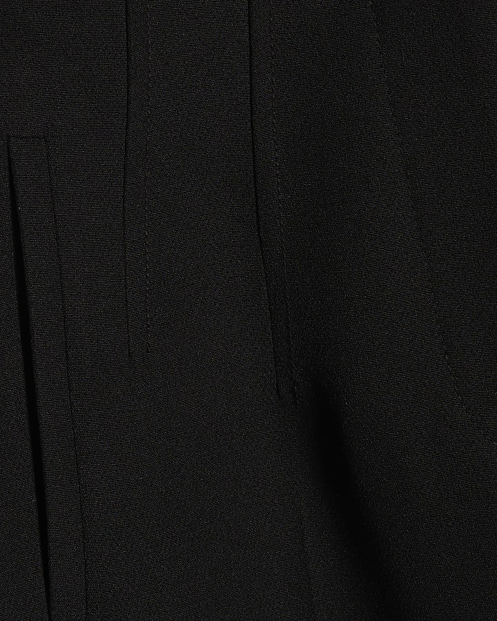 Black Tailored Cigarette Trousers
