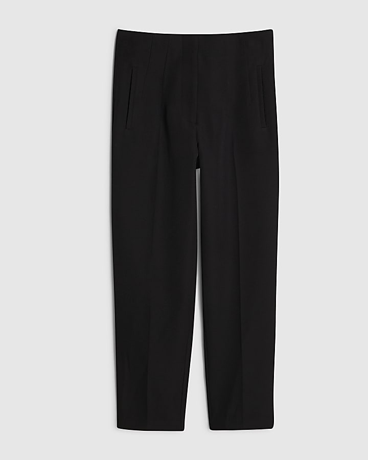 Black Tailored Cigarette Trousers