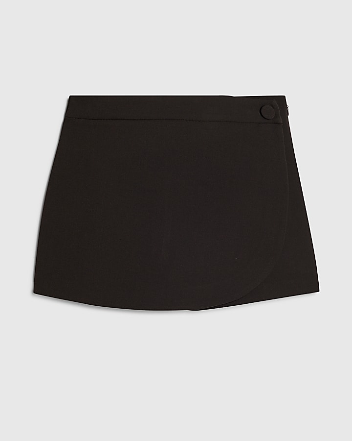 Dark Brown Wrap Skort