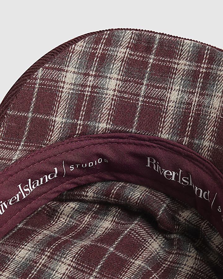 Purple Corduroy Baker Boy Hat