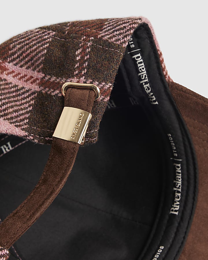 Pink Check Cap