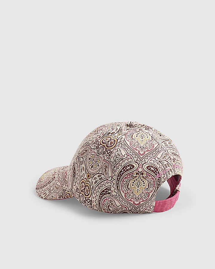 Pink Paisley Cap