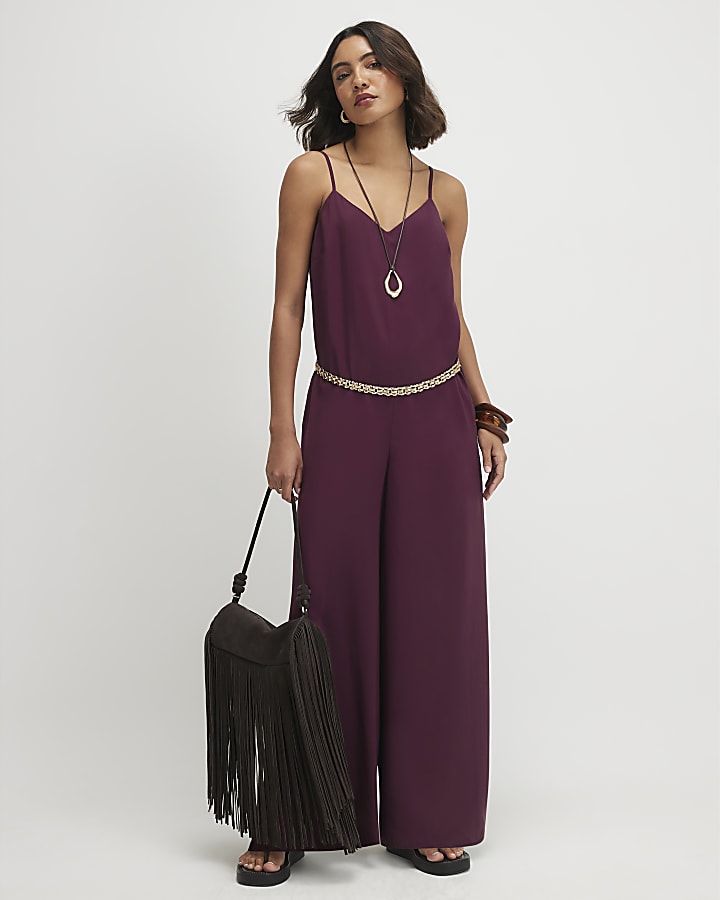 Red Cami Jumpsuit