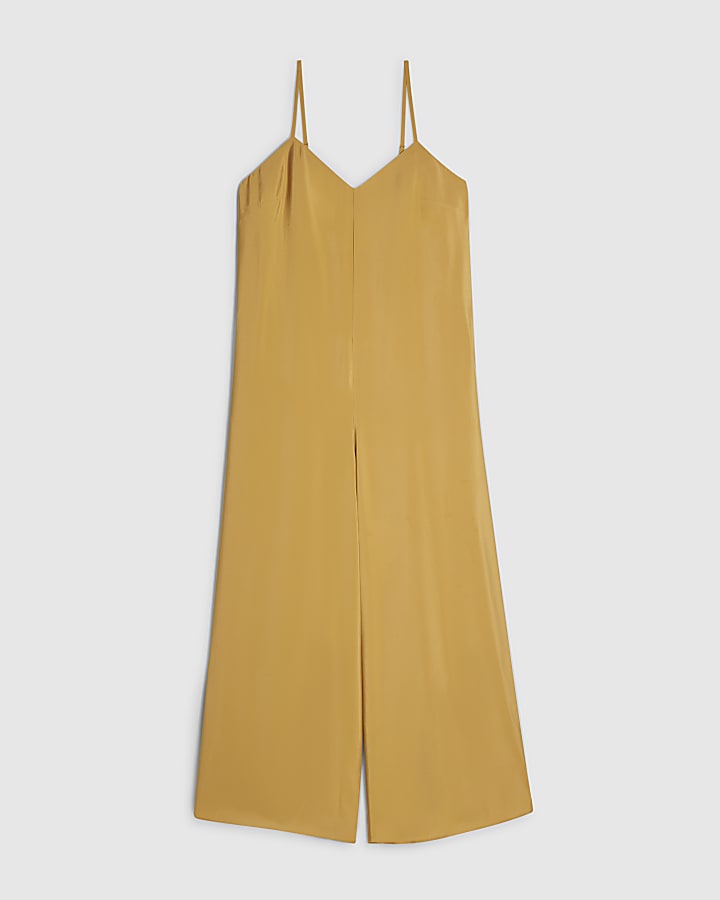 Yellow Modal Blend Cami Jumpsuit