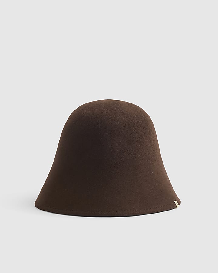 Brown Wool Bucket Hat