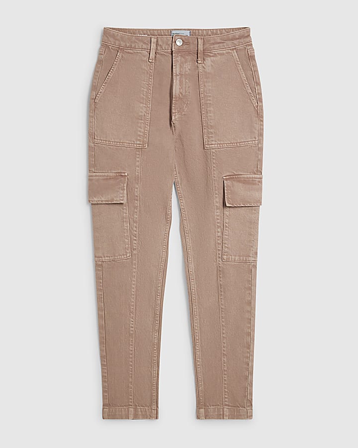 Pink Cargo Skinny Leg Jeans