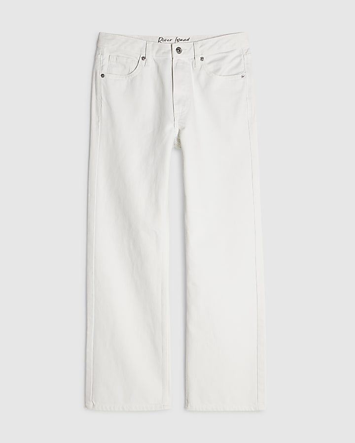 Petite White 90s Slim Straight Leg Jeans