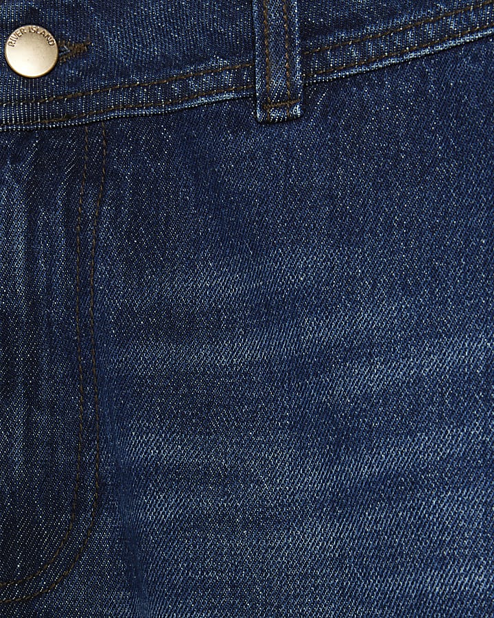 Petite Blue Clean Culotte Jeans
