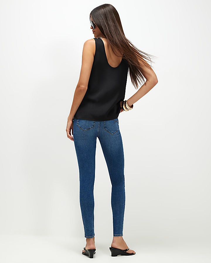 Blue Molly Sculpt Skinny Jeans