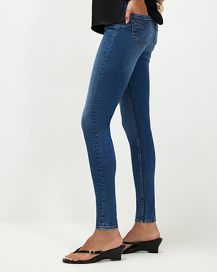 Blue Molly Sculpt Skinny Jeans