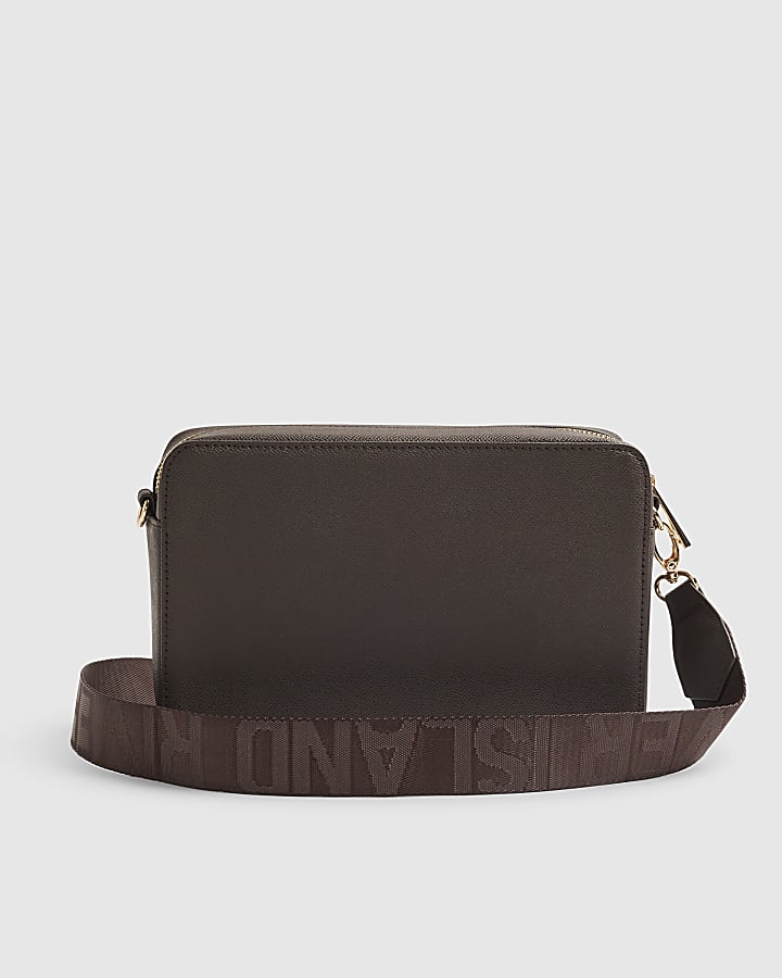 Brown RR Monogram Boxy Crossbody Bag