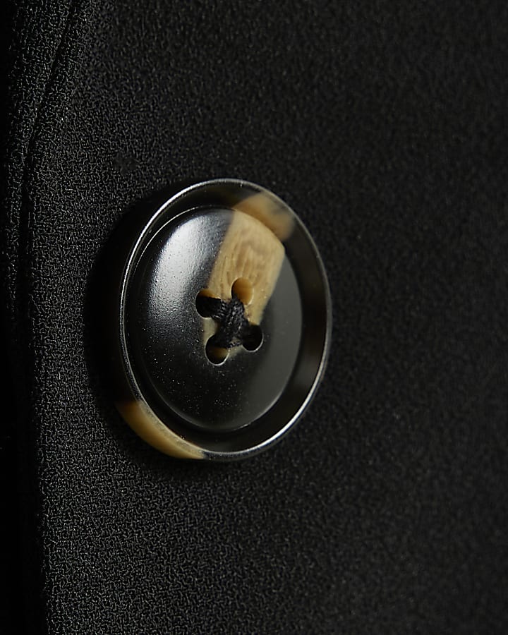 Petite Black Crepe Blazer