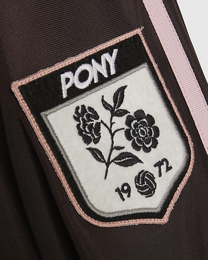 Brown Pony Straight Leg Joggers