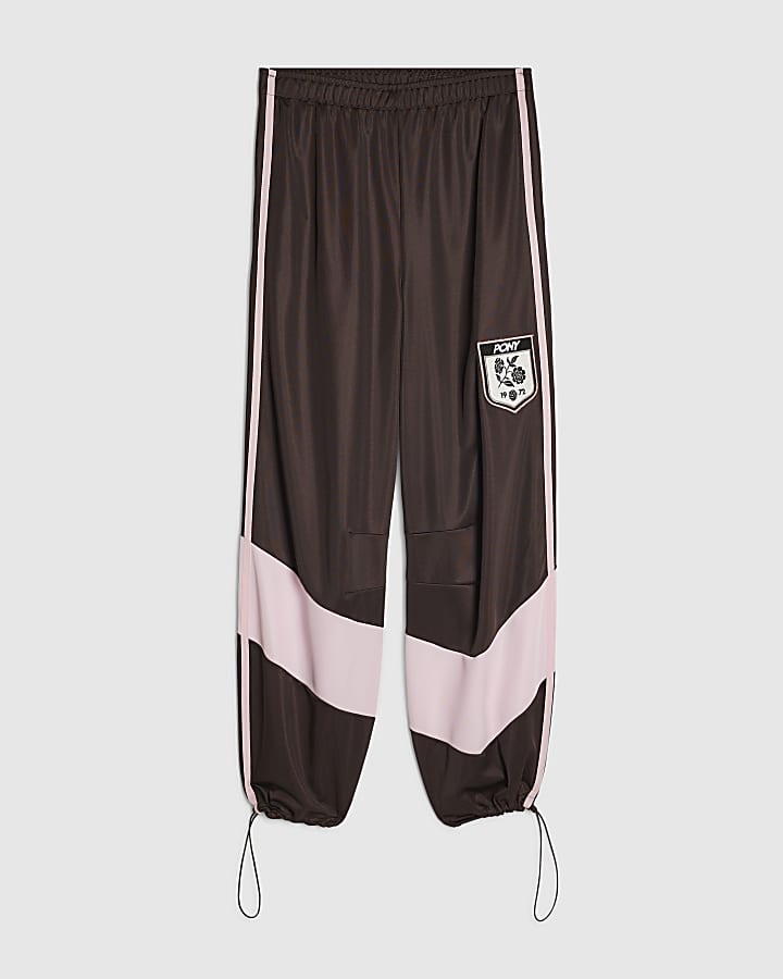 Brown Pony Straight Leg Joggers