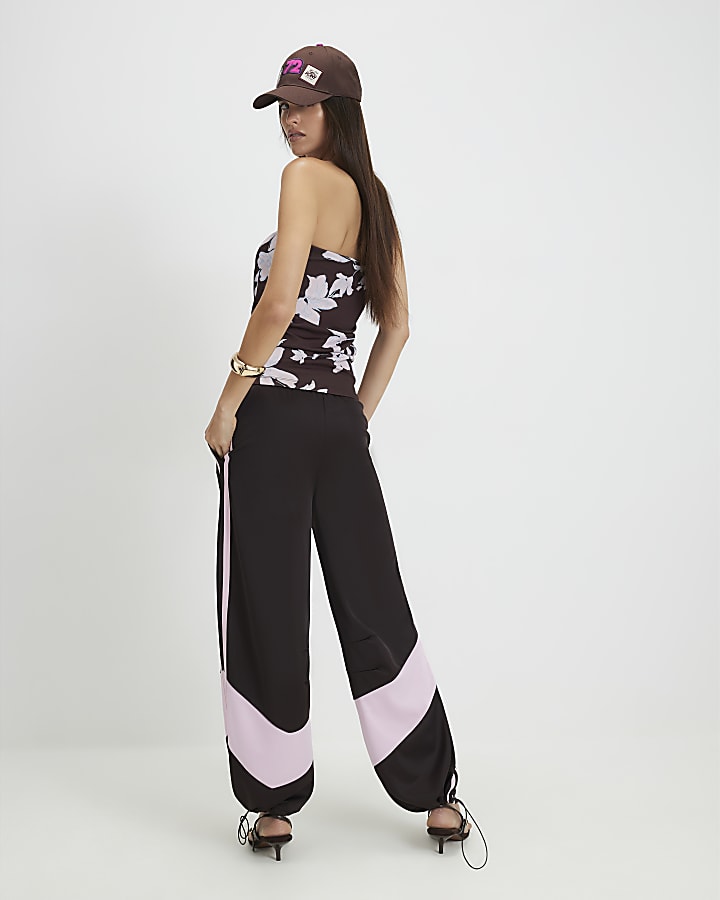 Brown Pony Straight Leg Joggers