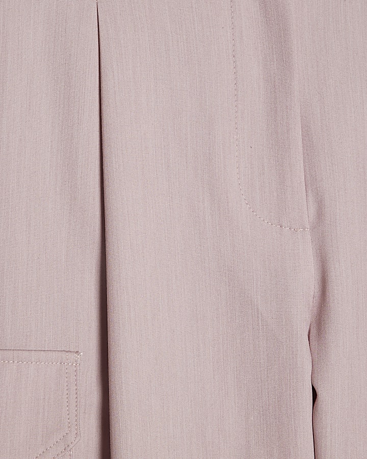 Pink Popper Cuff Detail Cargo Trousers