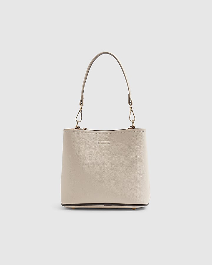 Cream Panel Bucket Bag