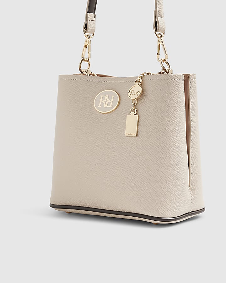 Cream Panel Bucket Bag